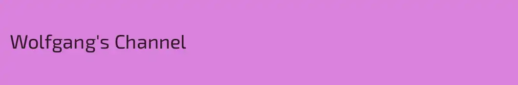 Wolfgang's Channel